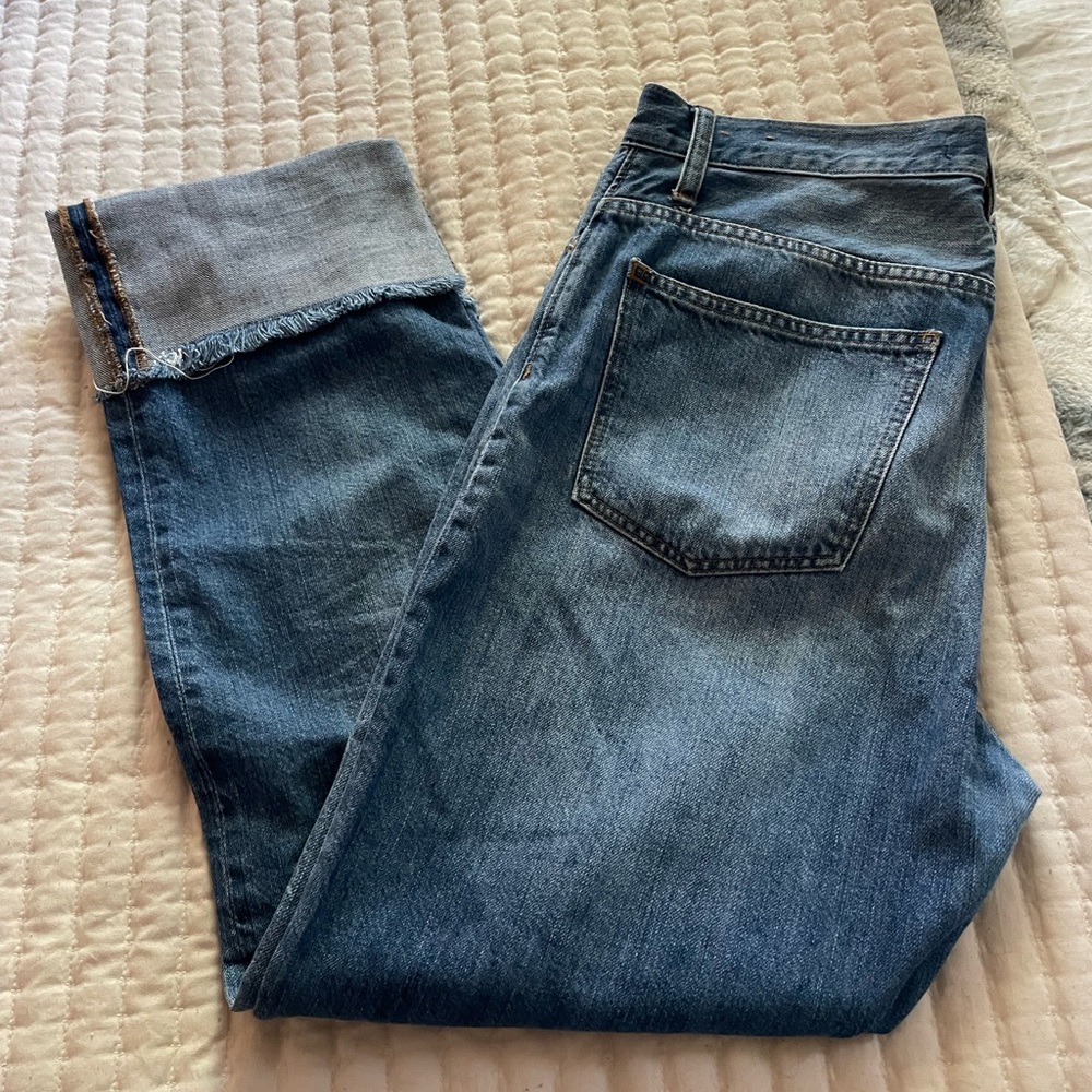 Madewell. Cuffed hem jeans